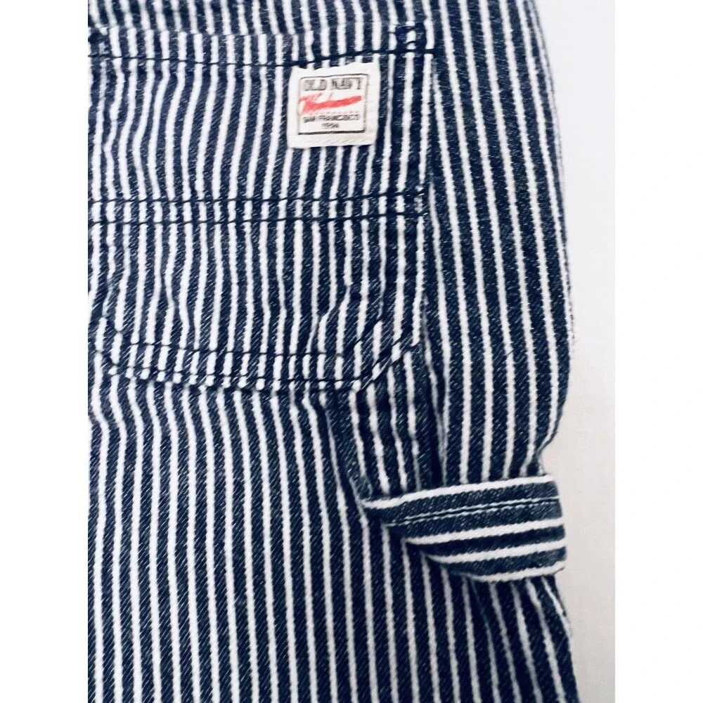 Old Navy 5T Railroad Engineer Hickory Stripe Carpenter Pants Train Conductor EUC